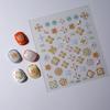 3D Flowers Manicure Stickers Self Adhesive Embossed Nail Decals for Women Manicure Decoration