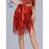 Latin Dance Fringe Skirt Tassel Hip Scarf Women Sexy Stage Dancewear Weddings Events