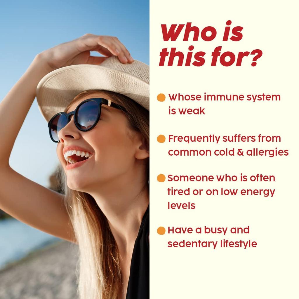 PLIX - THE PLANT FIX Vitamin C Immunity Booster Effervescent 15 Tablets Pack Of 1 Orange Flavour Zinc Amla