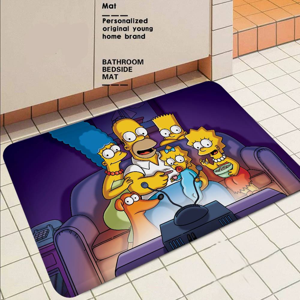 S-Simpson T-Treehouse Of Horror Floor Mat Nordic Style Home Doormat Bathroom-Toilet Mats Bedroom Hotel Decor Mat