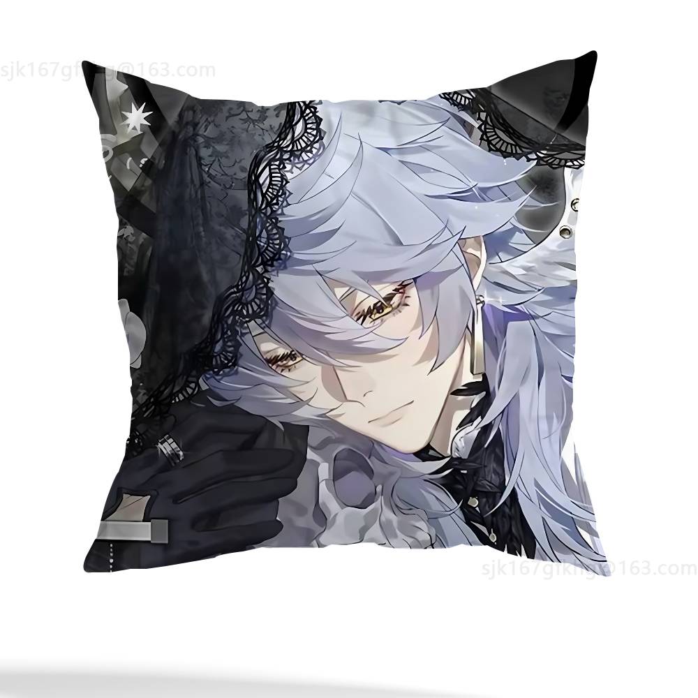 Sunday Honkai Star Rail Pillow Case Anti-dustmite Pillowcase Invisible Zipper Silky Short Plush Sofa Cushion Cover