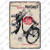 Poster Bicicletta Retrò Lattine Metalliche Segni Rider Uomini Donne Bambini Lastra Metallica Decorazione Artistica da Parete Garage Bar Club Soggiorno Casa