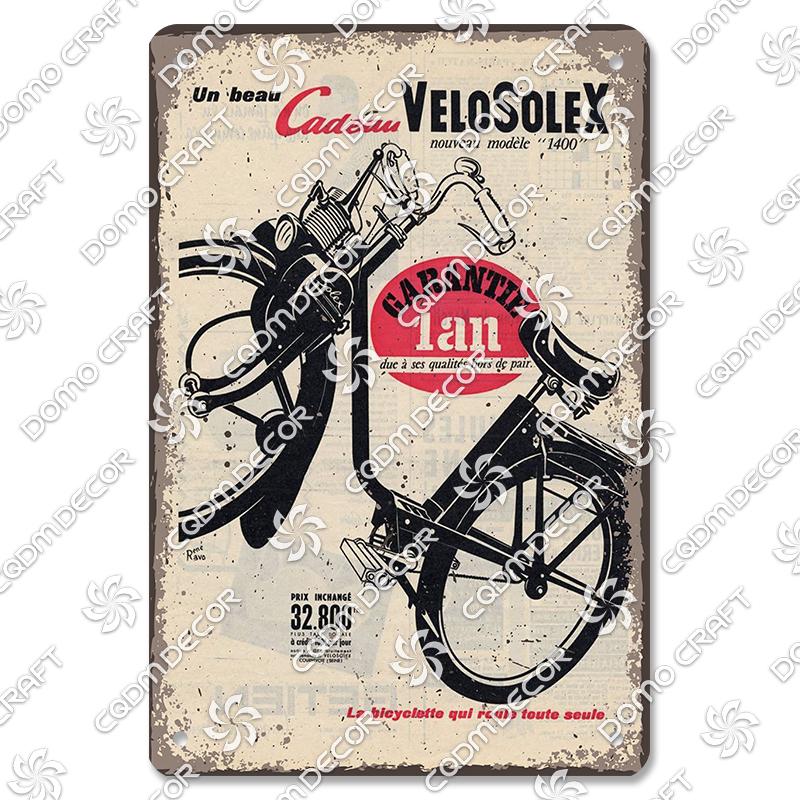 Pôster de Bicicleta Retrô Placas de Metal Estanho Ciclista Homens Mulheres Crianças Placa de Metal Decoração de Arte de Parede Garagem Bar Clube Sala de Estar Casa