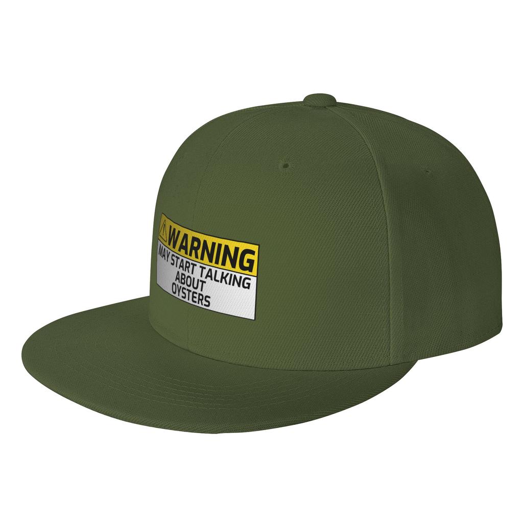 Fashion Warning May Spontaneously Start Talking About Oysters Flat Brim Sun Hat Easy To Clean Baseball Caps