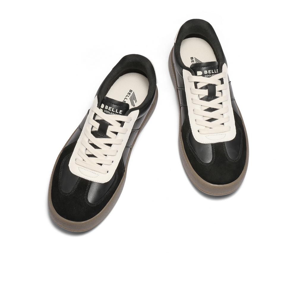 Belle Retro Fashion Casual Shoes Men's Shoes 2025 Autumn Sports Training Shoes Contrasting Board Shoes
