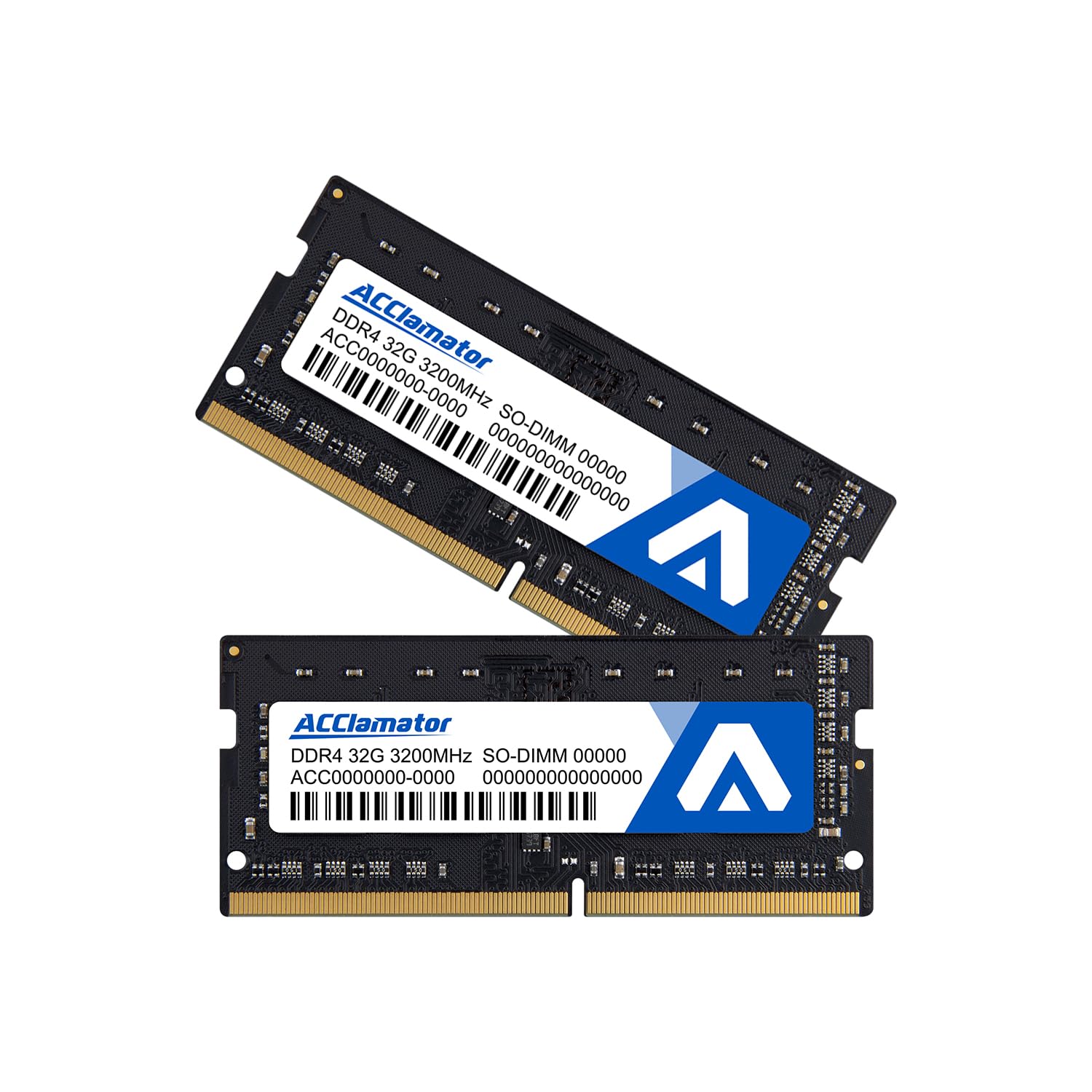 

64GB 3200MHz Memory DDR4 x Laptop Memory Acclamator SO-DIMM/ PC4-25600 1.2V (32GB 2)