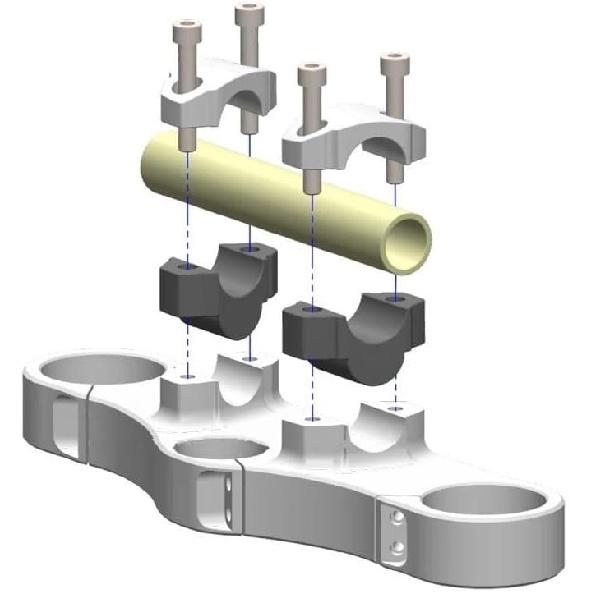 Motorcycle Handlebar Riser For Y&AMAHA MT-10 MT10 MT 10 2016-2023 2022 2021 2020 2019 2018 Motorcycle Handle Bar Riser Clamp Extend Handlebar Adapter