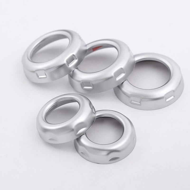 5pcs For Land Rover Discovery 4 LR4 Range Rover Sport Freelander 2 ABS Chrome Volume Air Conditioning Knob Cover Trim Accessorie