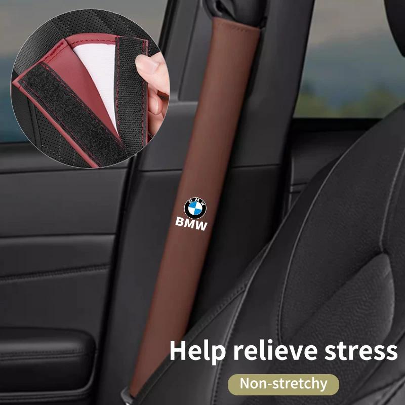 2025 Hot Car Seat Belt Shoulder Pad Extended Leather Safety Belt Protection Cover For BMW E90 E60 E46 E39 F30 F10 E87 X3 X4 X5 G