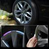 Colorful Reflective Tire Strips: Luminous Car & E-Bike Wheel Stickers for Decoration and Safety