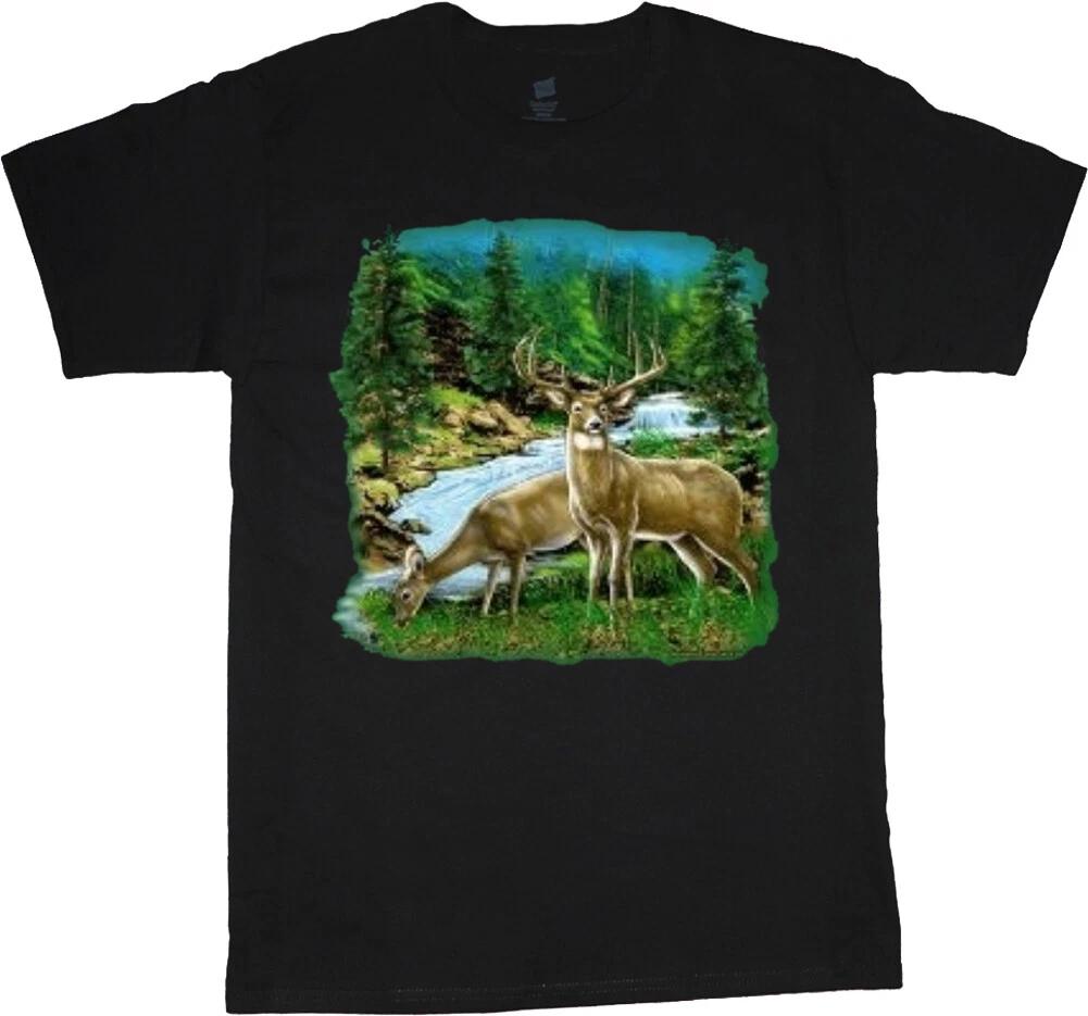 Deer Hunting T-shirt Mens Graphic Tee Clothing Apparel Gear Accessories Gifts