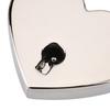 2PCS Silver Heart Shaped Padlock Heart Metal Construction Metal Padlock Small Size With Key Mini Padlock Luggage Lock