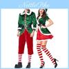 Vibrant Xmas Party Fancy Dress With Soft Touch Velvet Santa's Helper Costume