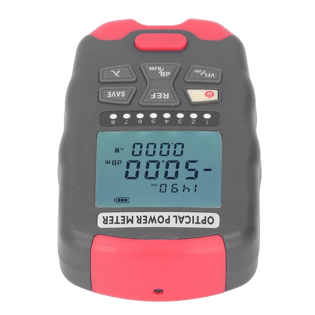 Optical Fiber Power Meter Red Light Source Network Optic Tester with LED Light Communication Engineering AUA‑D70 ‑70dBm