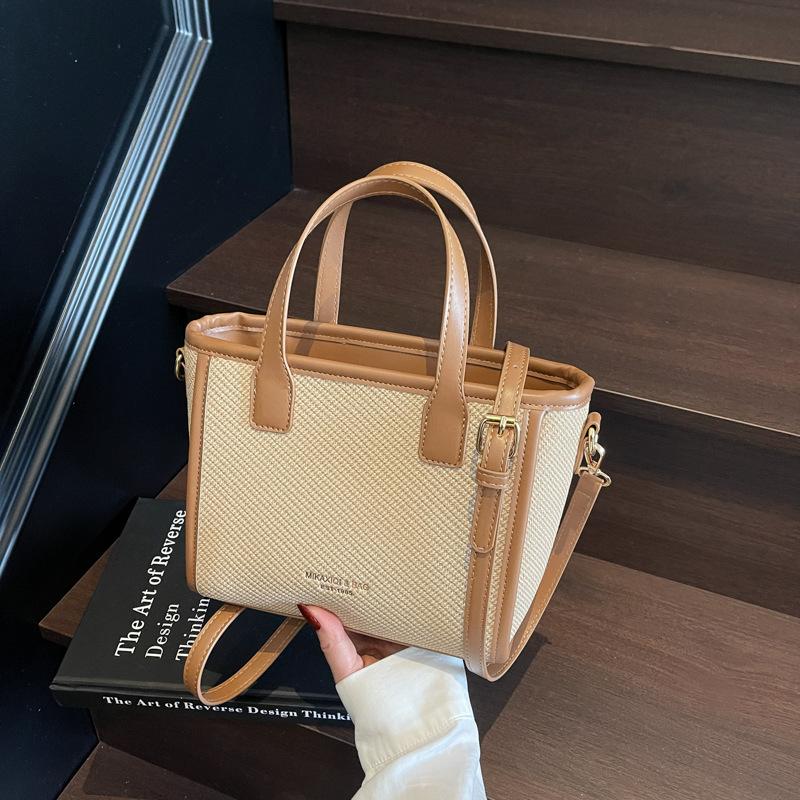 

Сумка-тоут большой вместимости Женская новая универсальная контрастная сумка на плечо Классная сумка-мессенджер для поездок