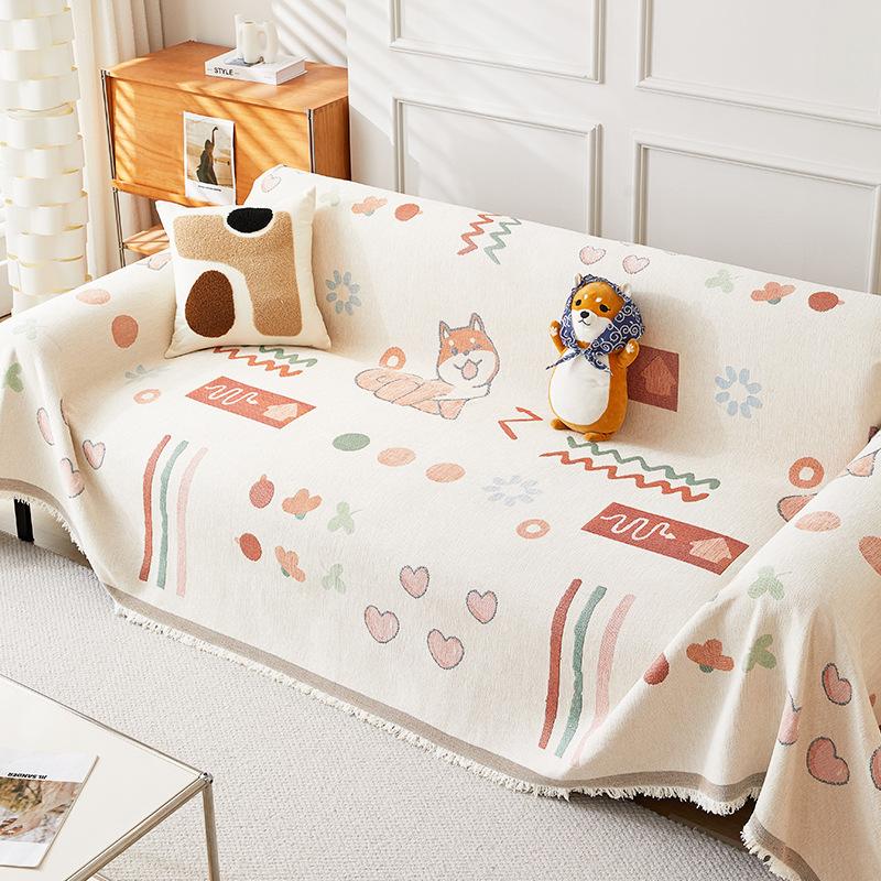 Chenille Sofa Towel Four Seasons Universal All-Inclusive Sofa Cover Dust Cover Living Room One-Piece Sofa Cover Cloth Blanket