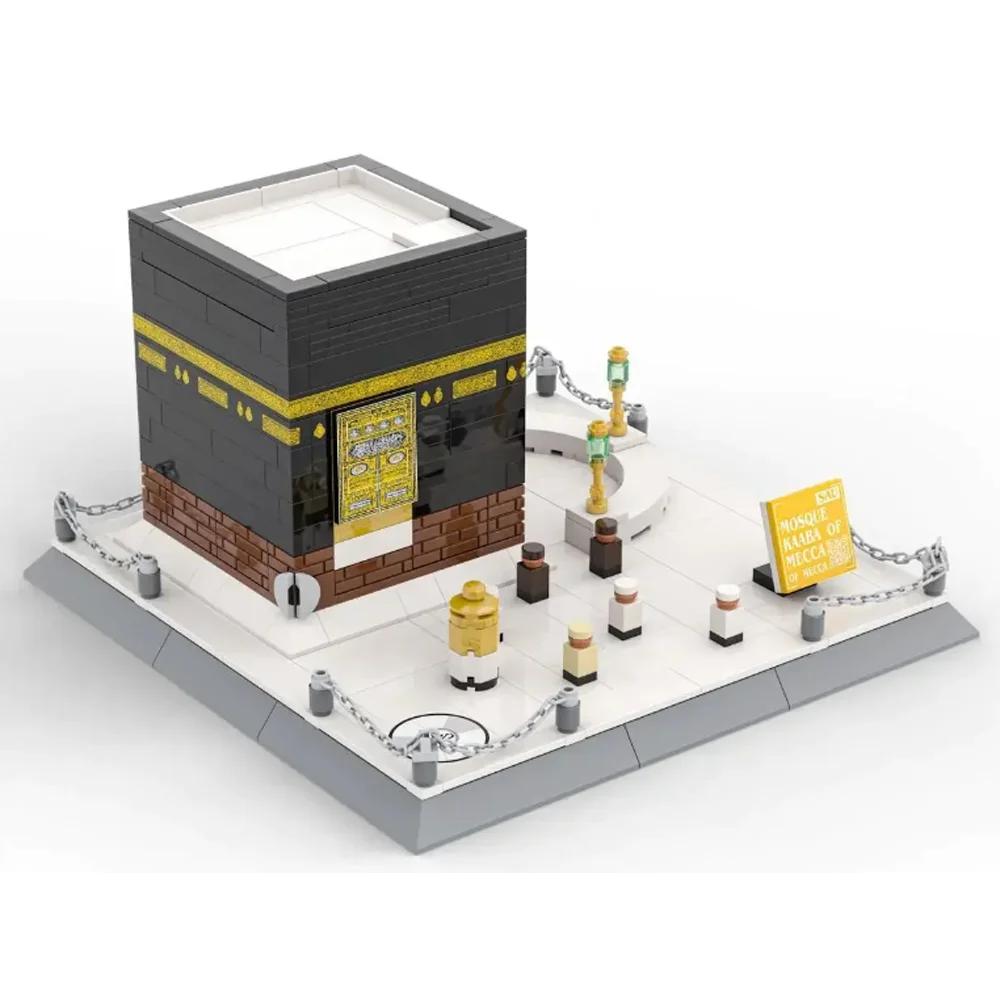 Saudi-Arabien Mekka Große Moschee Kaaba Kleine Bausteine Moc Weltberühmte Architektur Lernspielzeug Kinder Junge Geburtstagsgeschenk