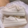 Niche Black and White Panda Little White Shoes Women's Autumn Versatile Thick-soled Heightening Board