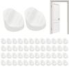 Door Screw Hole Plugs 50 Pieces White Door Window End Caps Screw Hole Frame Plugs Cover For Door Window Cabinets Fences Tables