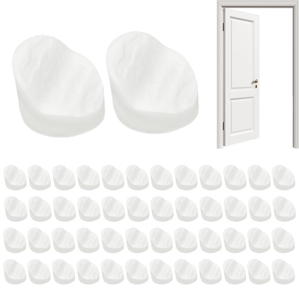 Door Screw Hole Plugs 50 Pieces White Door Window End Caps Screw Hole Frame Plugs Cover For Door Window Cabinets Fences Tables