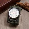 Retro Style Adjustable Cowhide Bracelet Watch - Trendy Unisex Accessory