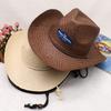 Customized LOGO Hot-selling Men's and Women's Lala Grass, European, American and Western Cowboy Hats, Straw Hats, Strength Manufacturers