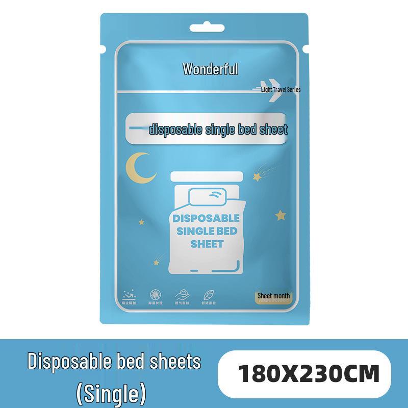 

Дорожный одноразовый комплект постельного белья из 4 предметов: Нетканая простыня, пододеяльник, пыленепроницаемое одеяло для гостиниц, двуспальный размер