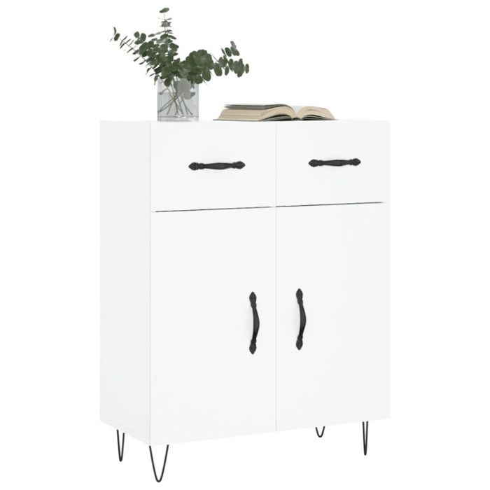 VidaXL Buffet blanc 69,5x34x90 cm bois d'ingénierie 827972