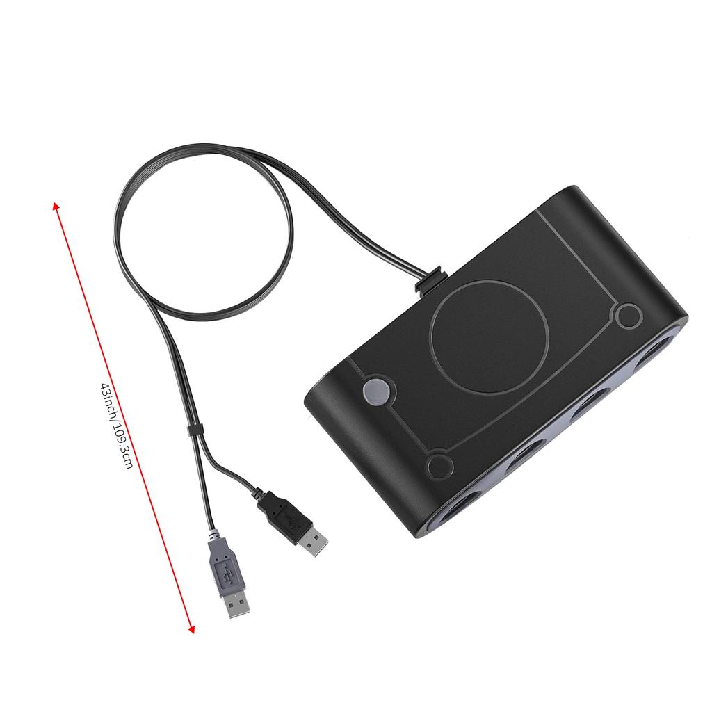 4 Ports Controllers USB Adapter for GameCube GC Nintend Switch NGC/Wii U/PC Game Converter