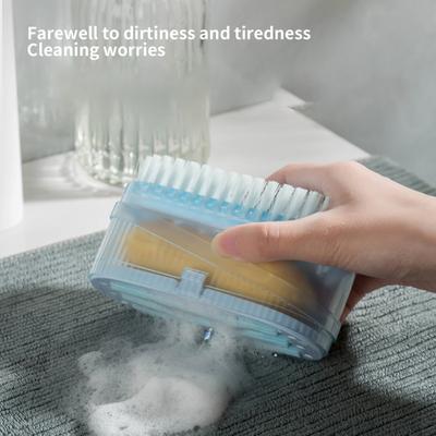 Utile Conveniente Setole Fini Spazzola per Bucato Dispenser di Sapone Lavaggio di Articoli per la Casa