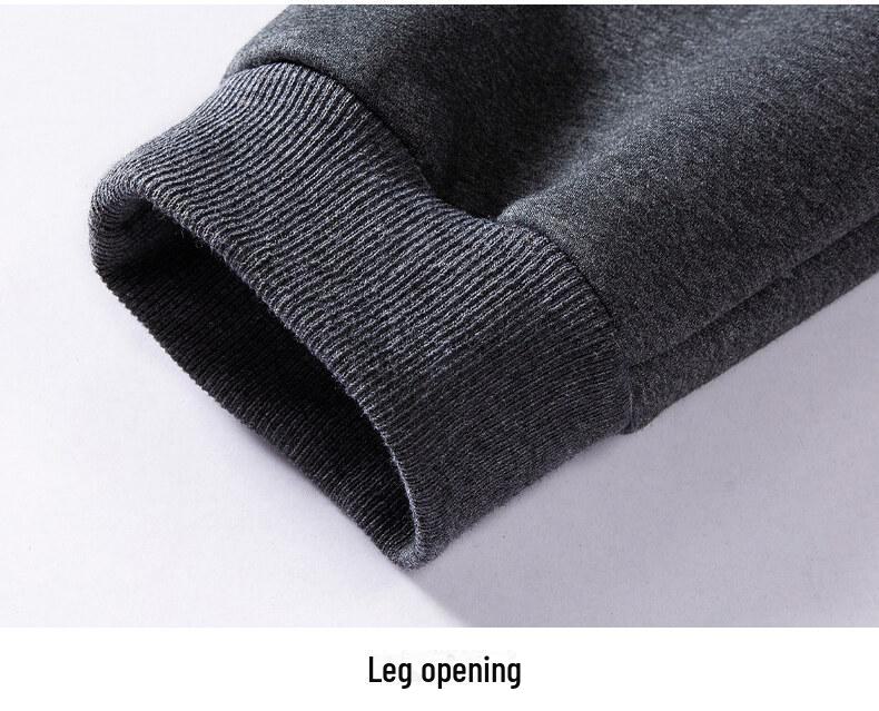 Men's Winter Plush Thick Casual Cotton Sweatpants - Large Sizes Available