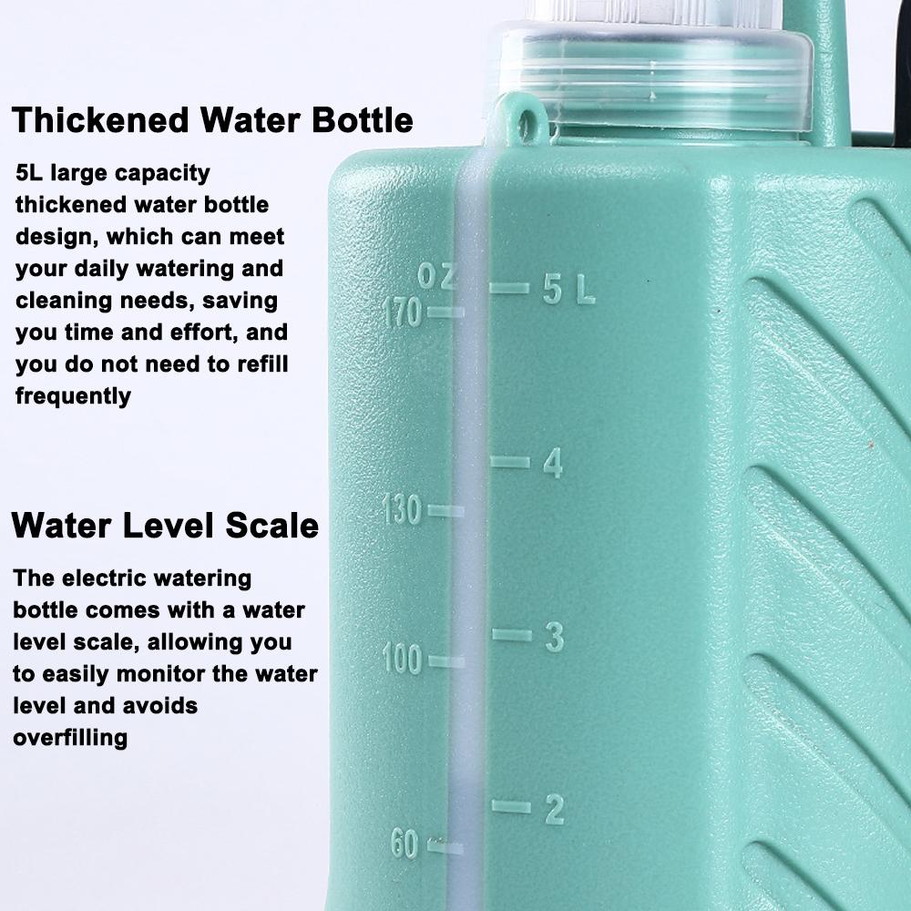 Elektrischer Gartenbewässerer Gartenpflanzen Bewässerungsgerät Blumensprühmaschine Teleskopstange