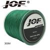 JOF X4 PE Trecciato Galleggiante Alta Qualità Forte Fibra Multifilamento 300m 500m 1000m Multicolore per Pesca in Lago
