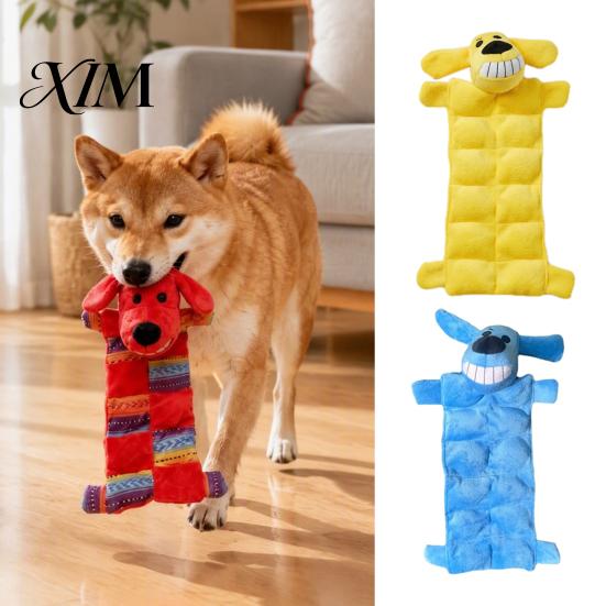 Anxiety Relief for Dogs Interactive Plush Dog Toy, Squeaky Chew Muscle Pet Chewing Toys Design, Stuffed Animal Toy Aggressive Chewers Durable