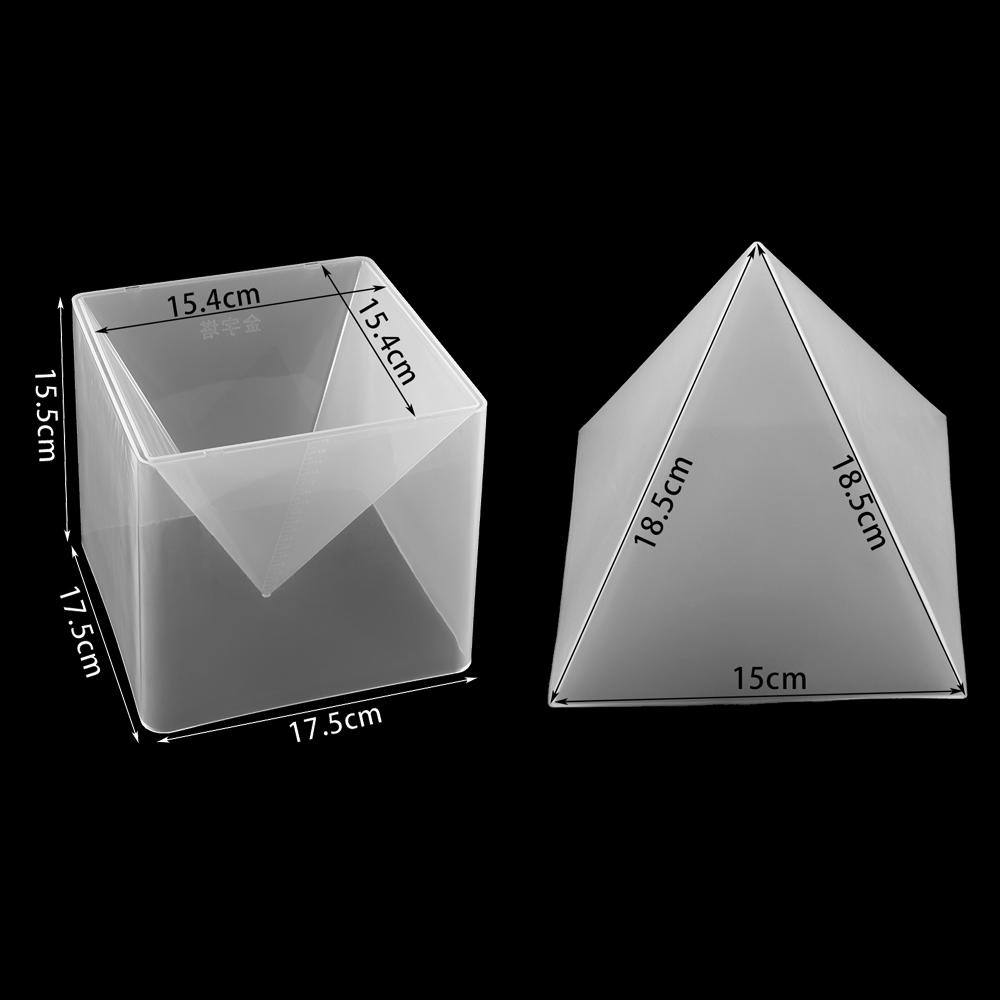 

1Pcs Large Pyramid Triangle Silicone Mold Geometry UV Epoxy Resin Casting Mould for DIY Epoxy Resin Crafts Jewelry Making Tool
