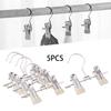 5 Pieces Boot Hangers Clips, Stainless Steel Clothespins, Traceless Clothes Pins Laundry Hooks