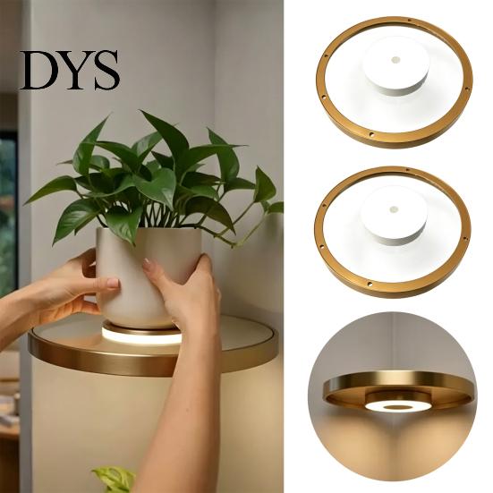 Floating Air Bonsai Pot Magnetic Levitating Plant with LED Light, Rotating Office Table Accessory Holder, USB Powered Levitation Planter, Desktop