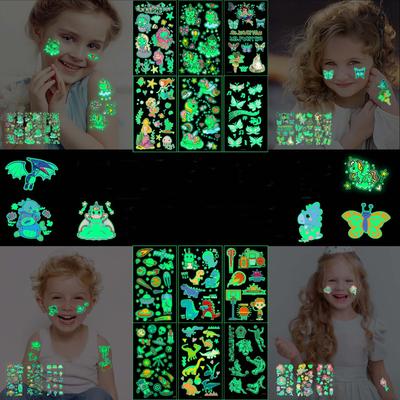 10ks Nová samolepka dinosaura Zářící ve tmě Hračky Samolepky světelné hvězdy Fluorescenční malba Samolepky na PVC Hračky pro děti Dívka Chlapec