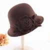 Retro Top Hat Women's Fashion British Woolen Hat Women's Autumn and Winter Felt Hat