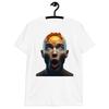 Man's Head with Egg Graphic Print  Unisex T-Shirt | Trendy Tee