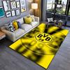 Sport-Teppich, Borussia Dortmund BVB 09 Gelbes Logo Poster, Fan-Höhlen-Dekoration, Rutschfeste Matte