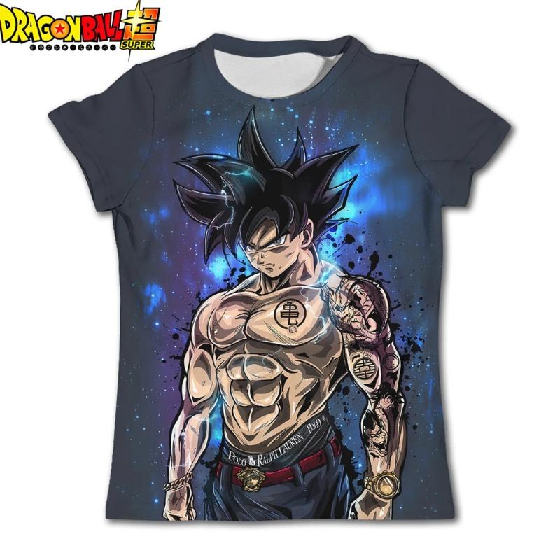 Dragon Ball Z Graphic Print T-Shirt 100% Cotton Soft Breathable Elastic Comfortable for Fans and Daily Wear