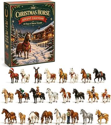 Christmas Countdown Blind Box with a Steed Theme Colorful