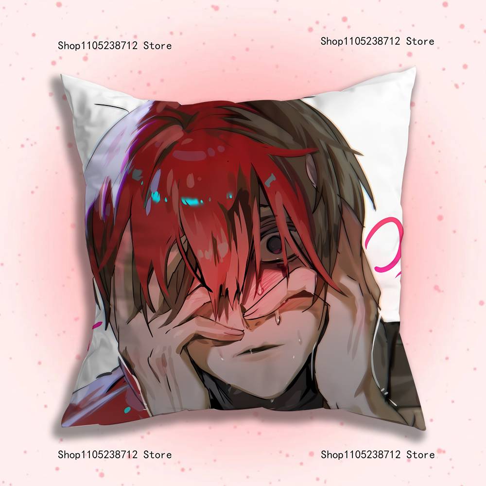 HHomicipher MrScarletellaS Anime Pillow Covers Cartoon Sofa Decorative Home Doublesided Printing Short Plush Cushion Cover