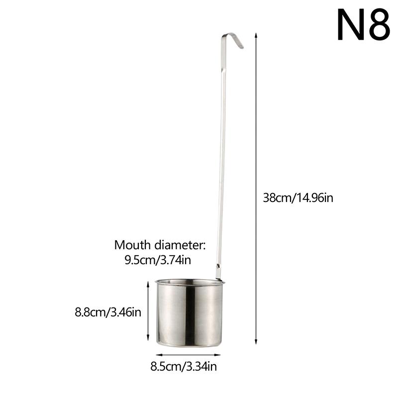 1Pc Stainless Steel Wine Measuring Cup Kitchen Bar Measuring Tools Sets For Sauce Oil Coffee Beer Scoop Ladle Spoon With Hook