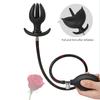 Super Long 5 Beads Inflatable Anal Plug Silicone Column Expandable Big Butt Plug Dildo Pump Ass Dilator Bdsm Sex Toy for Couples