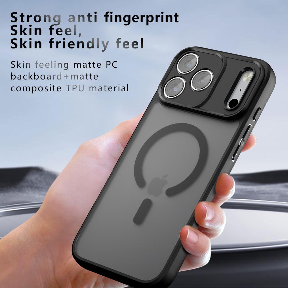 For Magsafe Magnetic Wireless Charging Case For iPhone 17 Pro Max iPhone17Pro 17ProMax Air 5G Shockproof Matte Back Cover Coque