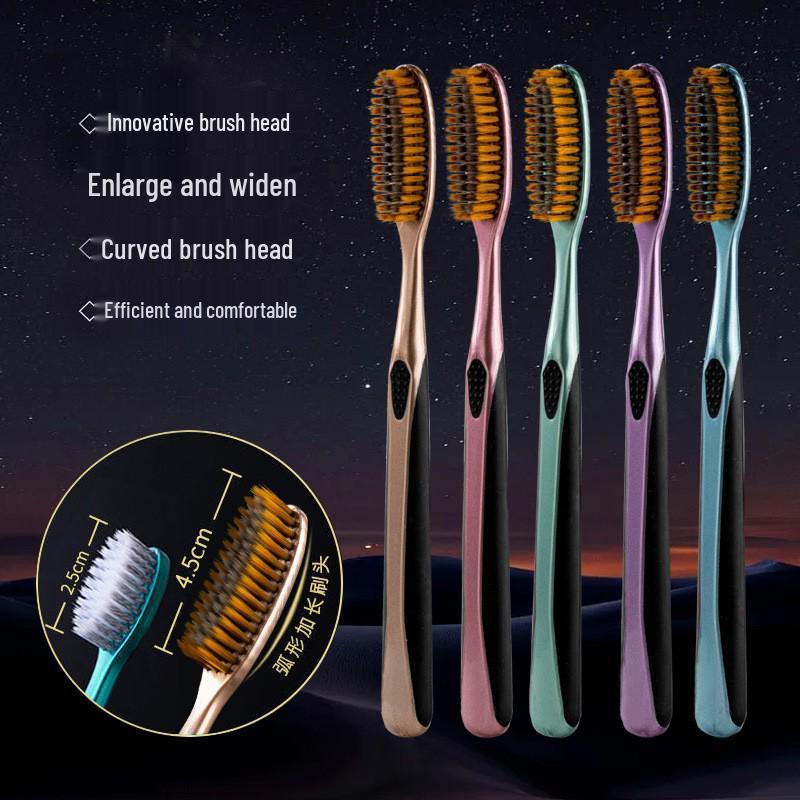 Family Pack Extra Large Soft Bristle Toothbrushes - Wide Head for Gum Protection, Adult Long Brush Head, Ideal for Couples.