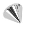 200 Pcs Spike Cone Studs 8x8mm Plastic Punk Style Spike Studs Cone Rivets for Jackets Shoes Bags Belts Silver