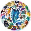 60Pc Fire Wing Dragon Cartoon Stickers Same Cute Stickers Vtuber Luggage Stickers Mug Stickers Notebook Decoration Stickers